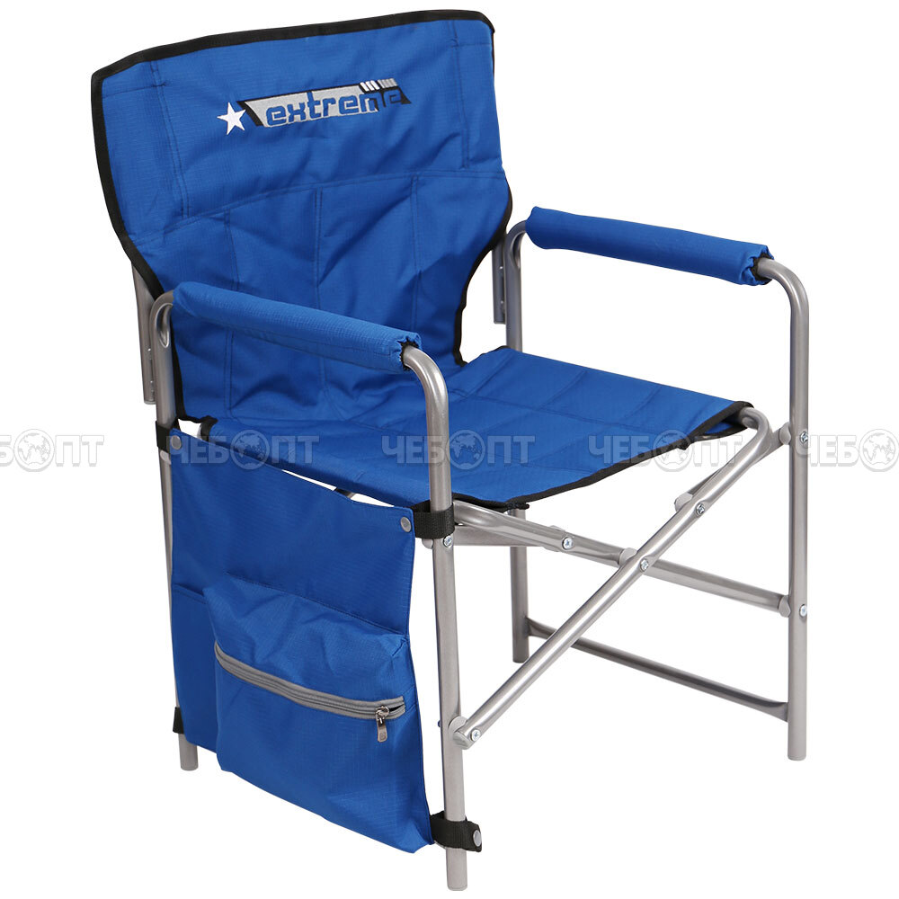 Кресло - складное туристическое 490*490*720 мм, нагрузка 100 кг,  с навесным карманом, ткань - водоотталкивающая пропитка арт. КС1 NIKA [2]. ЧЕБОПТ.