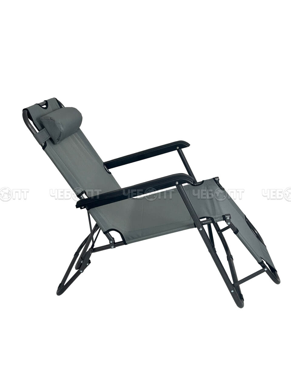 Кресло - шезлонг складное 1530*590 мм с подголовн., регулируемое, 8 полож. (до положения лёжа), макс. нагр. 100 кг арт. 290034 $ [4] GOODSEE. ЧЕБОПТ.