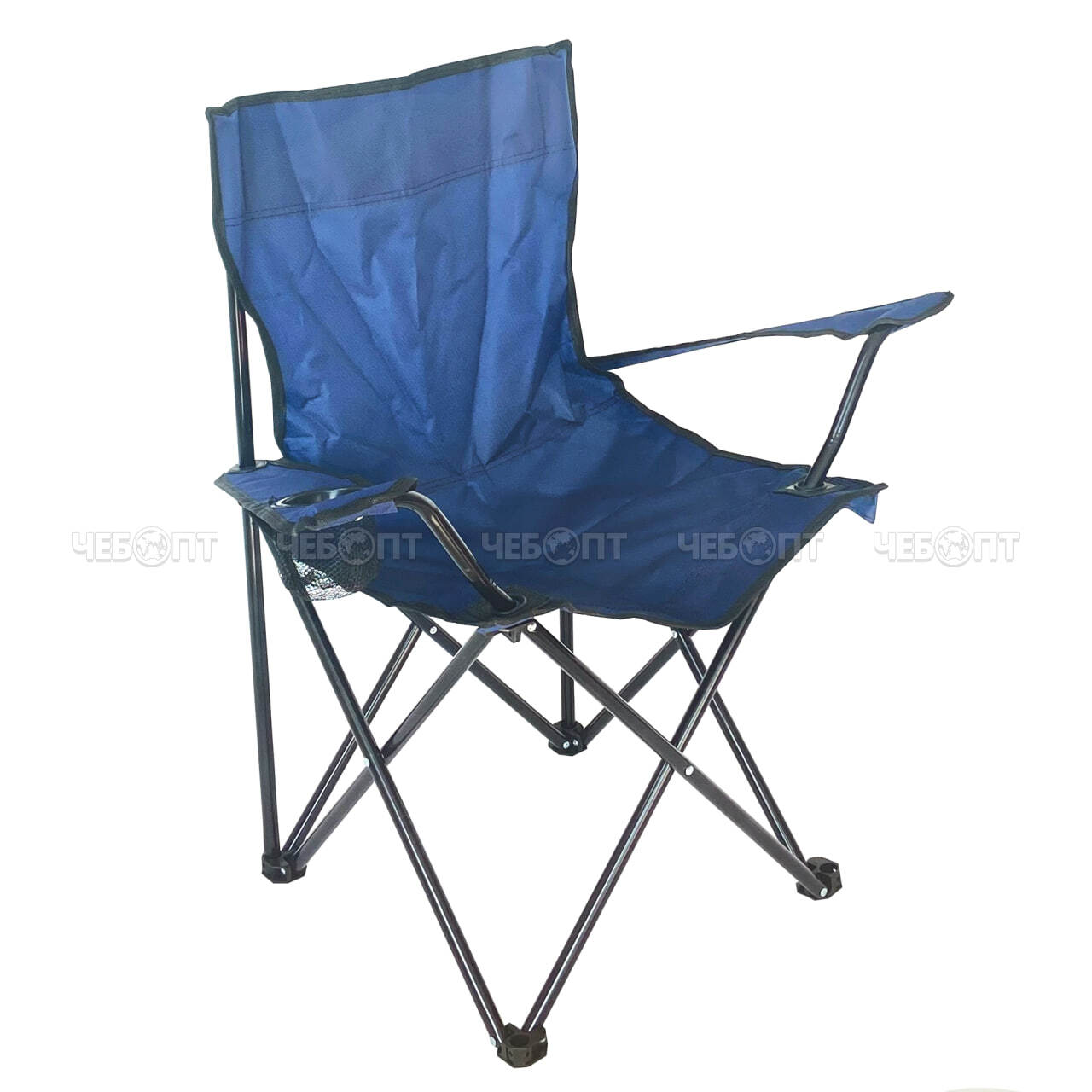 Кресло - складное туристическое с подстаканником 500*500*800 мм, ткань оксфорд 600D, до 100 кг, цвета в ассортименте арт. 290026 $ [10] GOODSEE МПС. ЧЕБОПТ.