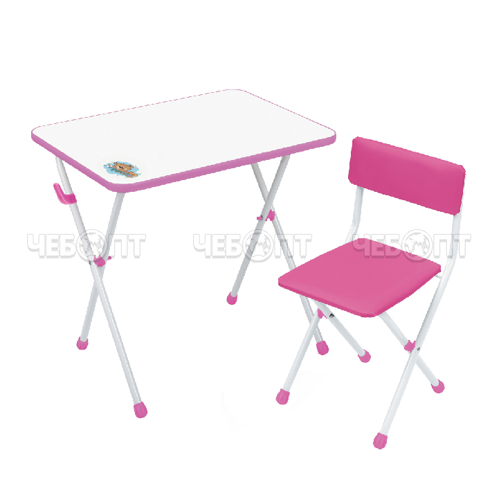 Комплект детской мебели складной стол 600*450*580 мм + складной стул арт. КНД1 [1] NIKA. ЧЕБОПТ.