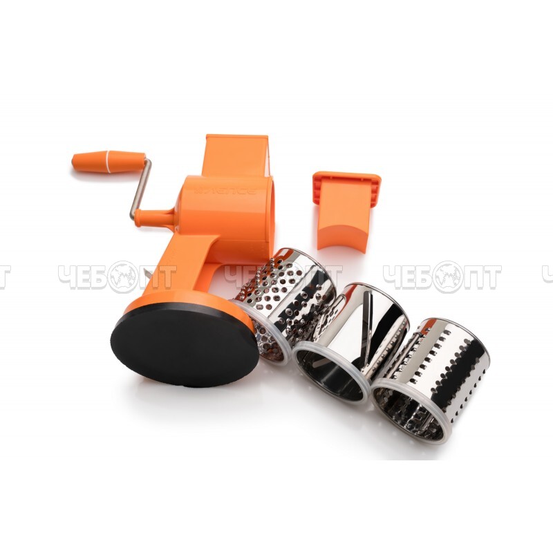 Терка-шинковка ЛЕПСЕ ТШ-1 в комплекте 3 сменных барабана+емкость для овощей [6]. ЧЕБОПТ.