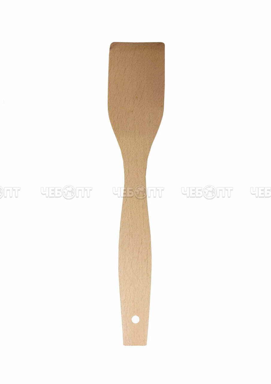 Лопатка деревянная для кухни 285*52 мм береза (в упаковке 25 шт) арт. 1265 (609-01) [250]. ЧЕБОПТ.