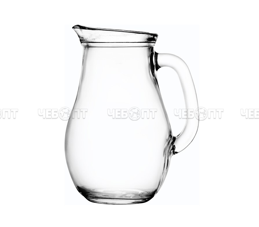 Кувшин 1,0 л BISTRO закаленное стекло БЕЗ КРЫШКИ арт. 80102т [6]. ЧЕБОПТ.
