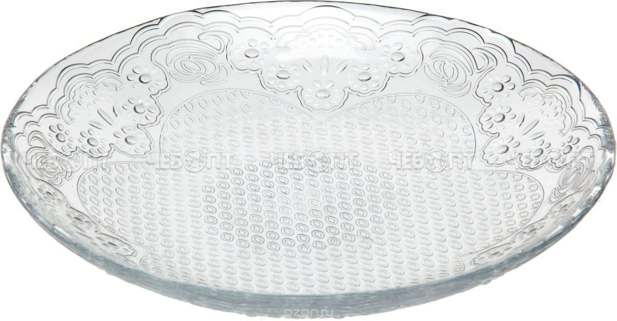 Тарелка десертная 19,4 см LACY упрочненное стекло арт. 10528 SL/St [12] БОР. ЧЕБОПТ.