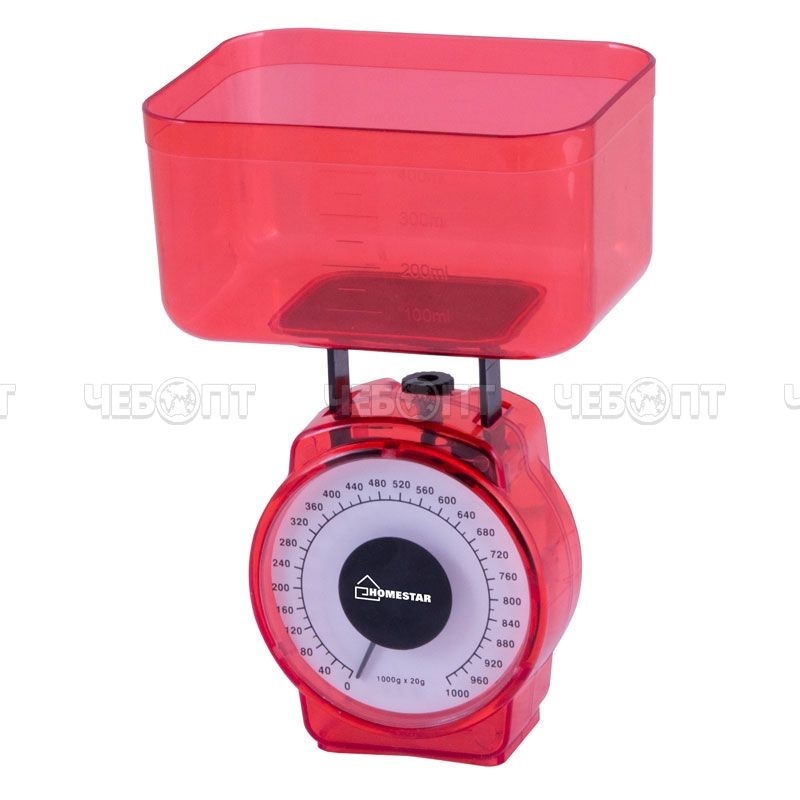 Весы настольные механические HOMESTAR HS-3004М с чашкой 1 кг. арт. 002796, 002795 [20] СКП. ЧЕБОПТ.