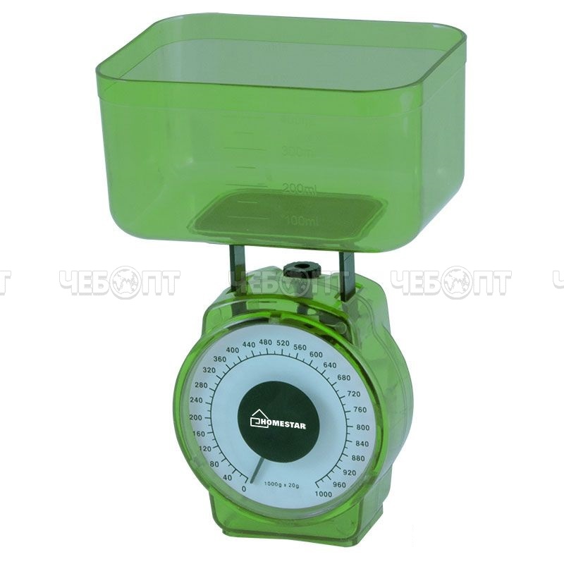 Весы настольные механические HOMESTAR HS-3004М с чашкой 1 кг. арт. 002796, 002795 [20] СКП. ЧЕБОПТ.