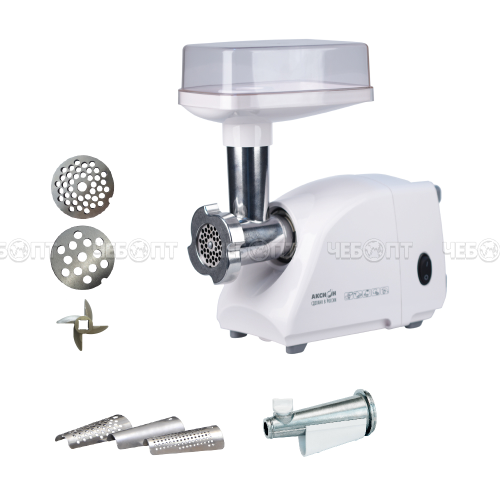 Мясорубка электрическая АКСИОН М 14.04 с соковыжималкой, max. мощность 500 Вт, произ. 30 кг/ч [2]. ЧЕБОПТ.