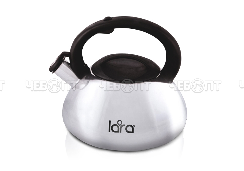 Чайник 3,0 л из нержавеющей стали LARA LR00-12 зеркальный, индукционное дно [6]. ЧЕБОПТ.