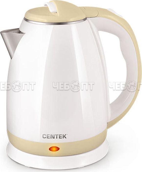 Чайник электрический CENTEK CT-1026 двойной корпус 1,8 л, сталь+пластик, мощн. 2000 Вт [12]. ЧЕБОПТ.