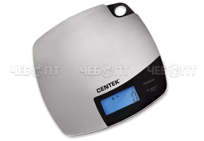 Весы настольные кухонные электронные CENTEK CT-2463 сталь, сенсор, LCD- 59*27 см с подсветкой, t° в комнате, до 5 кг, шаг 1г [8]. ЧЕБОПТ.