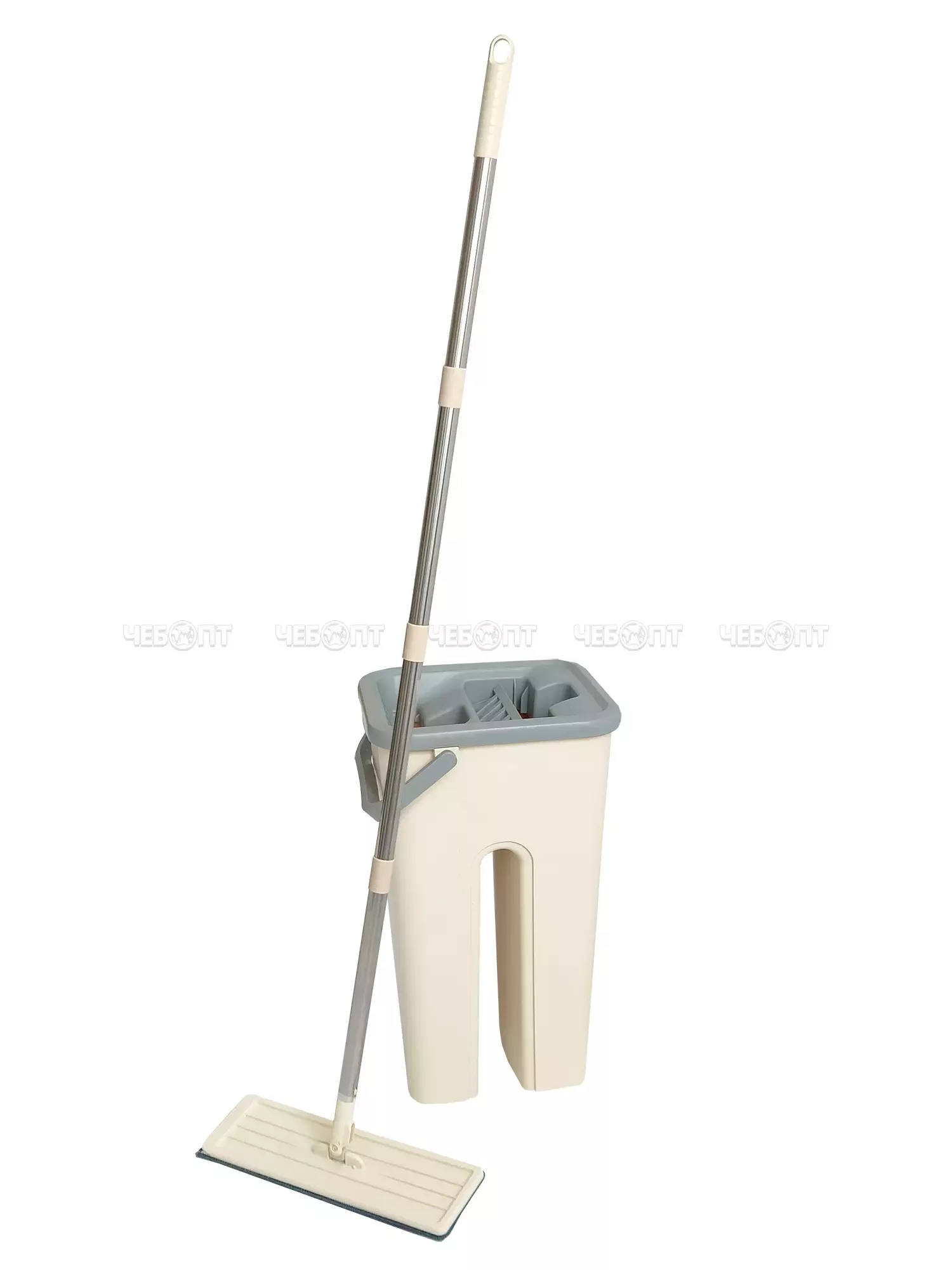 Комплект для уборки: швабра и ведро с отжимом CLEANING MOP 36*20*17 см (насадка из микрофибры, телескоп. черенок 120 см) арт. 200072 $ [24] GOODSEE. ЧЕБОПТ.