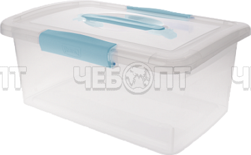 Ящик для хранения LACONIC с защелками и ручкой 9 л, 370*274*148 арт. BQ/KL2523 [6/12] ПЛАСТИК РЕПАБЛИК. ЧЕБОПТ.