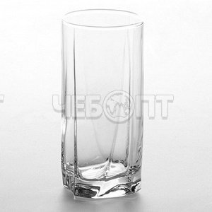 Набор стаканов 390 мл 6 шт LUNA высокие, закаленное стекло арт. 42358 [8] БОР. ЧЕБОПТ.