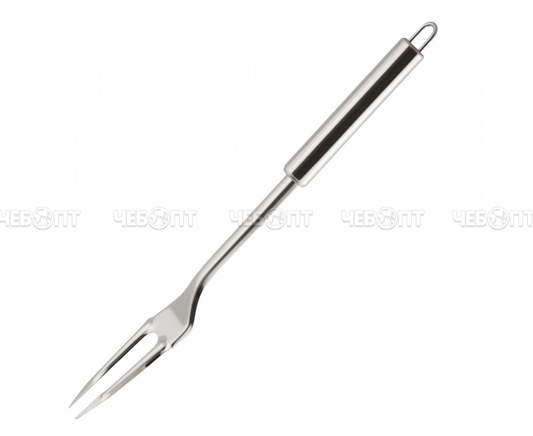 Вилка для мяса MALLONY NIMBUS из нержавеющей стали NIMBUS 33*3,4 см, овальная ручка с подвесом арт. 007416 [144] СКП. ЧЕБОПТ.