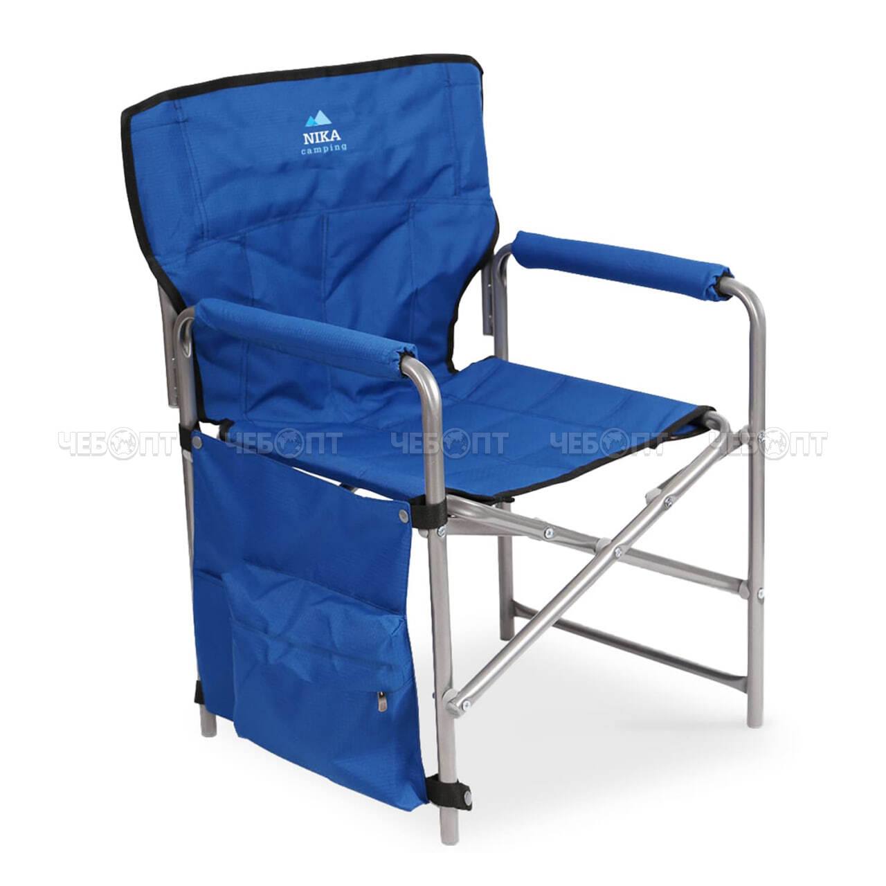 Кресло - складное 490*550*820 мм,  нагрузка 120 кг, с навесным карманом, ткань-водоотталкивающая  пропитка арт. КС2 NIKA [2]. ЧЕБОПТ.