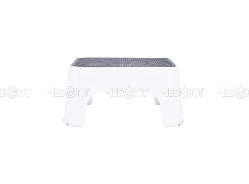 Подставка (табурет) детский ПРОРЕЗИНЕННАЯ поверхность, 335*250*155 мм для ног арт. ПБ415 [15] ПОЛИМЕРБЫТ. ЧЕБОПТ.