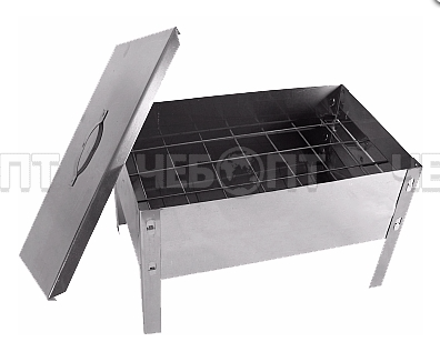 Мангал КОСТЕРОК разборный, размер рабочей зоны 425х300х140 мм) металл 0,5 мм [1]	. ЧЕБОПТ.