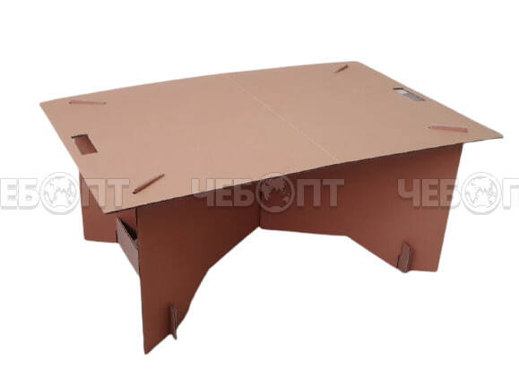Тейпл Набор 1 (стол картонный складной 500х800х350 мм, скатерть п/э 800х600 мм) [5]. ЧЕБОПТ.