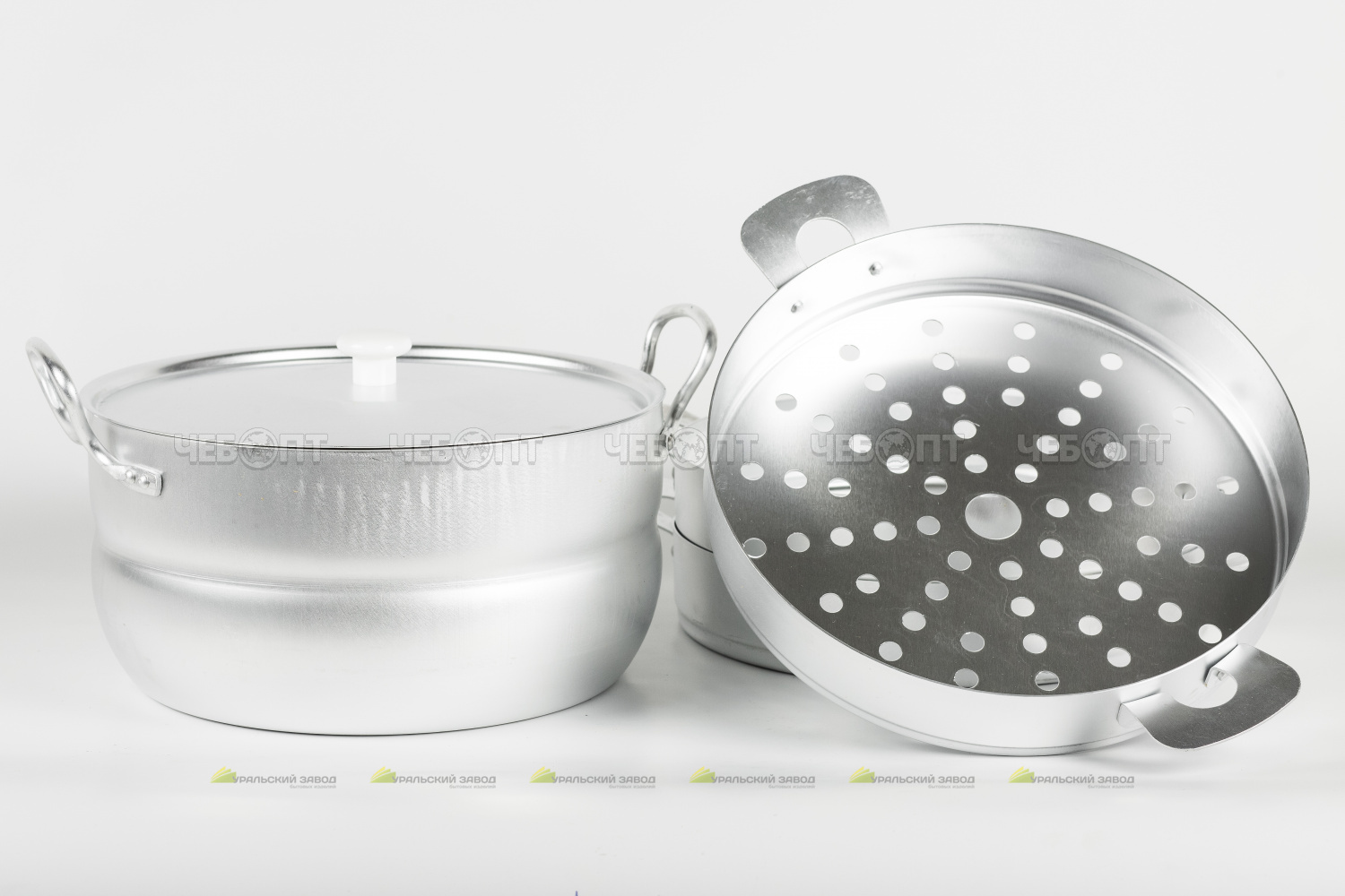 Мантоварка-пароварка алюминиевая 6 л ЧУДО 2 сетки [1]. ЧЕБОПТ.