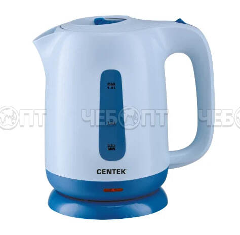 Чайник электрический CENTEK CT-0044 пластиковый, объем 1,8л,  съемный фильтр, окно уровня воды,  мощн. 2200 Вт [8/12]. ЧЕБОПТ.