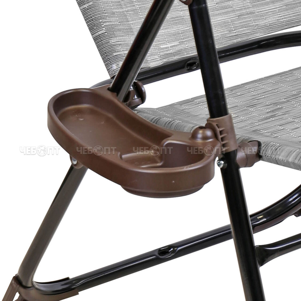 Кресло - шезлонг складное,БАМБУК, 8 положений спинки, съем. подголов, подстакан,  размер 750*700*1090 мм, макс.нагрузка 120кг арт. КШ2/4 NIKA [1]. ЧЕБОПТ.