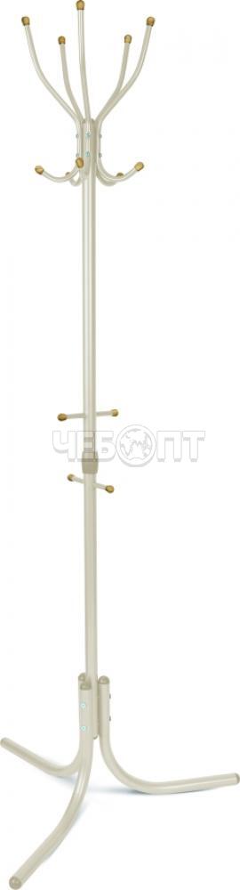 Вешалка - стойка напольная металлическая для одежды 5 - рожковая ЦВ.АССОРТИ 1800*600*600 мм (стальной каркас с дерев. наконеч.) арт. ВК5Д/с NIKA [1]. ЧЕБОПТ.