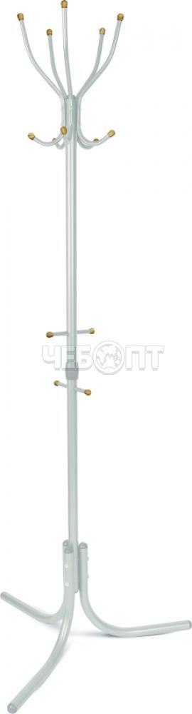 Вешалка - стойка напольная металлическая для одежды 5 - рожковая ЦВ.АССОРТИ 1800*600*600 мм (стальной каркас с дерев. наконеч.) арт. ВК5Д/с NIKA [1]. ЧЕБОПТ.