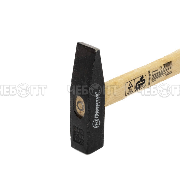 Молоток слесарный 400 г, деревянная рукоятка, квадратный боек ПОЛИТЕХ арт. 2535040 [30]. ЧЕБОПТ.