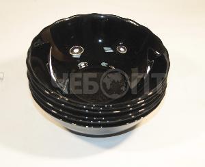 Миска суповая 19,6 см LIRA, стеклокерамика, цвет черный арт. LRK 0013 [36]. ЧЕБОПТ.