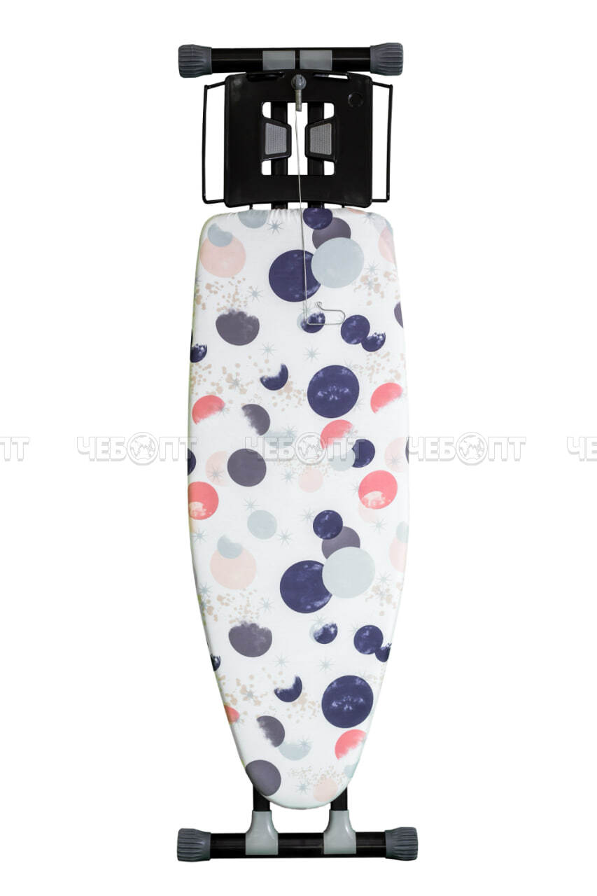 Доска гладильная АЛИСА ЛАЙТ основа стола металлическая сетка (1200*440 мм) подставка под утюг, высота 700-950 мм арт. 217433 PERILLA [2]. ЧЕБОПТ.