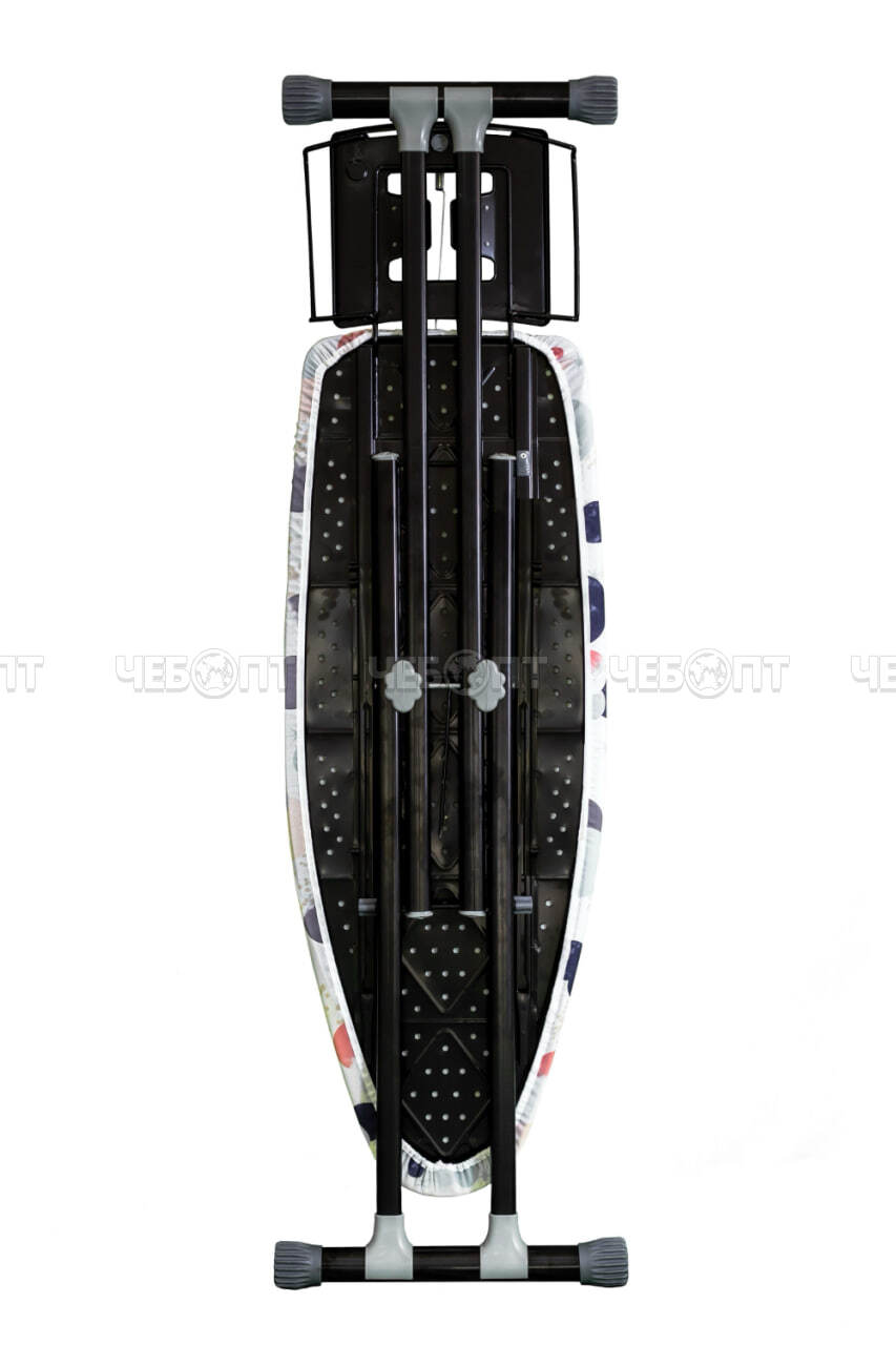 Доска гладильная АЛИСА ЛАЙТ основа стола металлическая сетка (1200*440 мм) подставка под утюг, высота 700-950 мм арт. 217433 PERILLA [2]. ЧЕБОПТ.