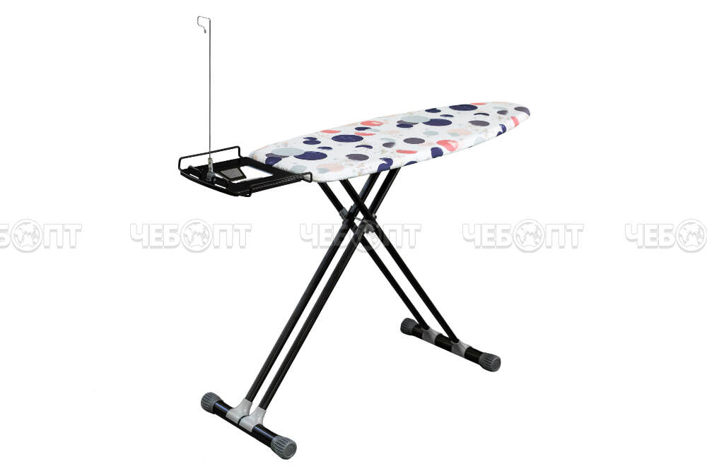 Доска гладильная АЛИСА ЛАЙТ основа стола металлическая сетка (1200*440 мм) подставка под утюг, высота 700-950 мм арт. 217433 PERILLA [2]. ЧЕБОПТ.