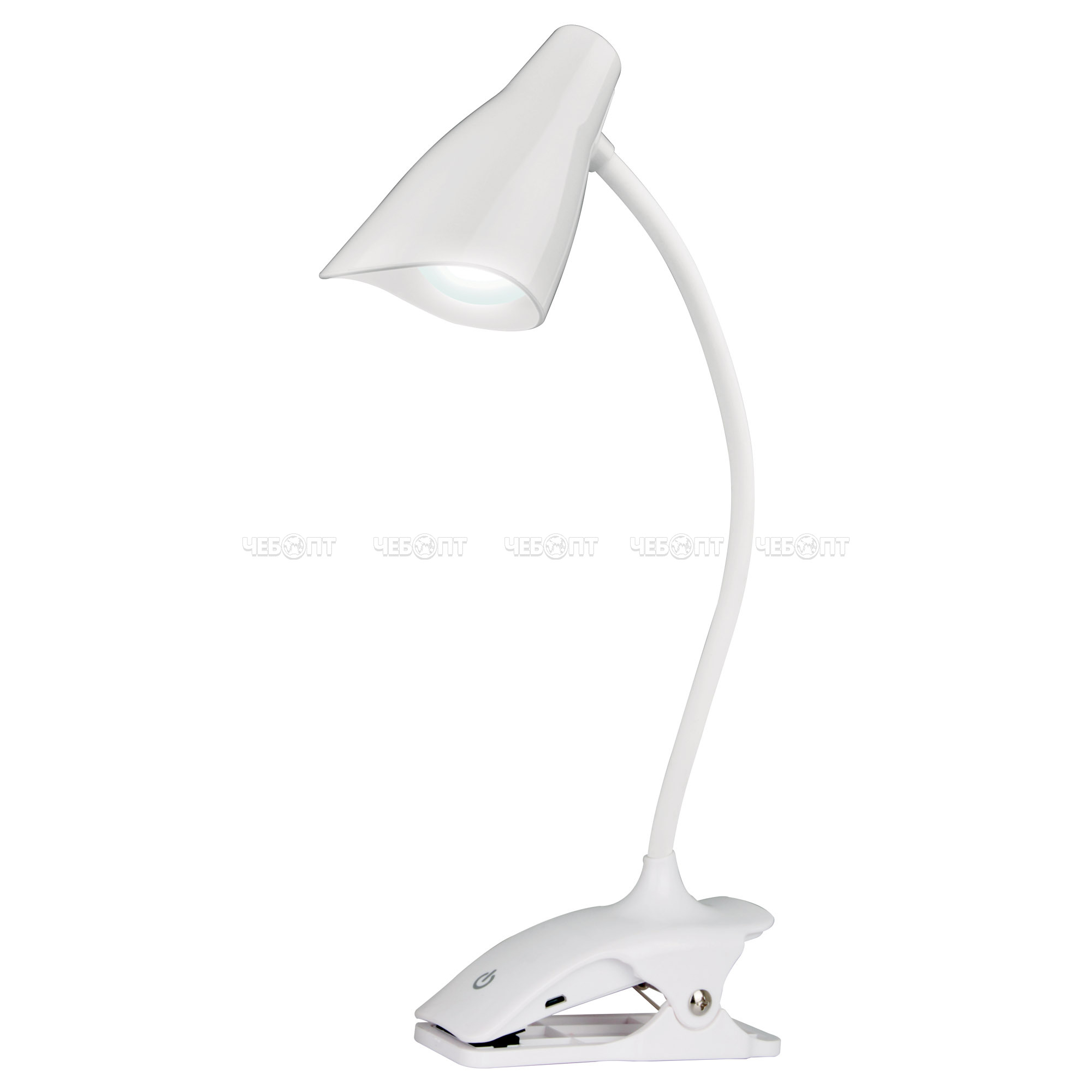 Лампа настольная TLD-560 White 30 Вт, на прищепке, сенсорный с диммером, светодиодная [40] UNIEL. ЧЕБОПТ.