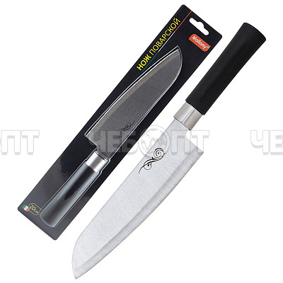 Нож кухонный поварской 20 см из нержавеющей стали MAL-01P с пластиковой ручкой арт. 985371 [24] СКП. ЧЕБОПТ.
