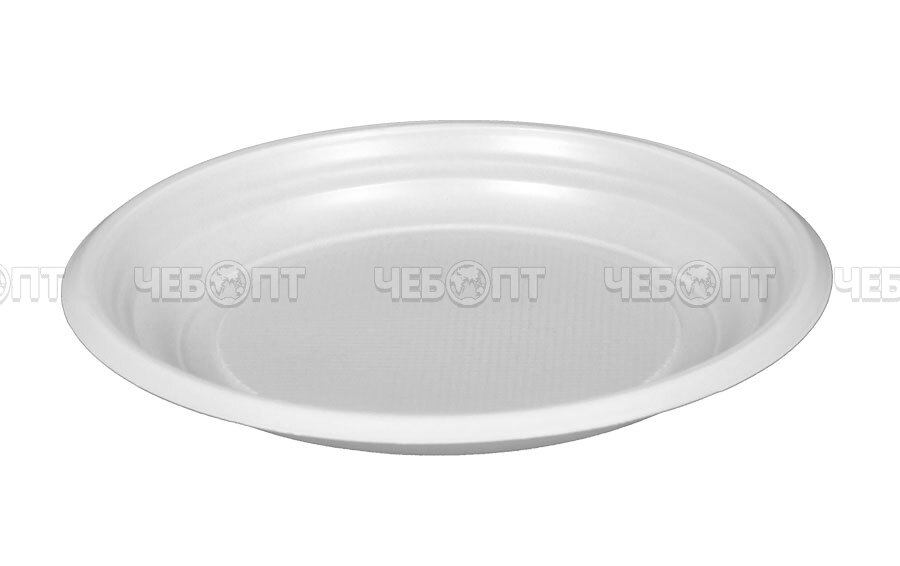 Тарелка десертная 165 мм А одноразовая, белая, пластик арт. ПОС08279 [100/2400]. ЧЕБОПТ.