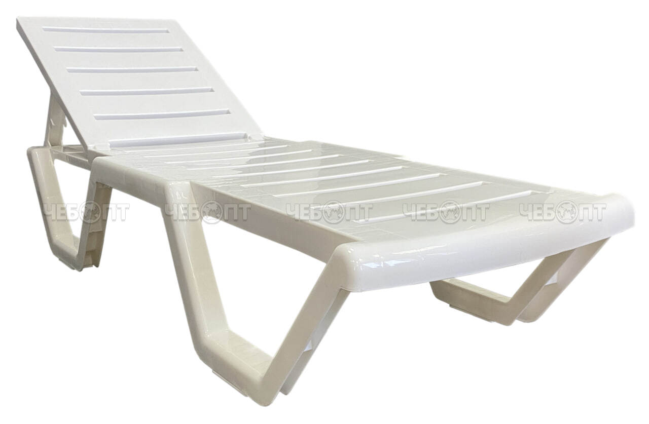 Кресло - шезлонг АКВА складное 640*1870*320 мм, пластик, нагрузка 250 кг арт. 956364 [1]. ЧЕБОПТ.