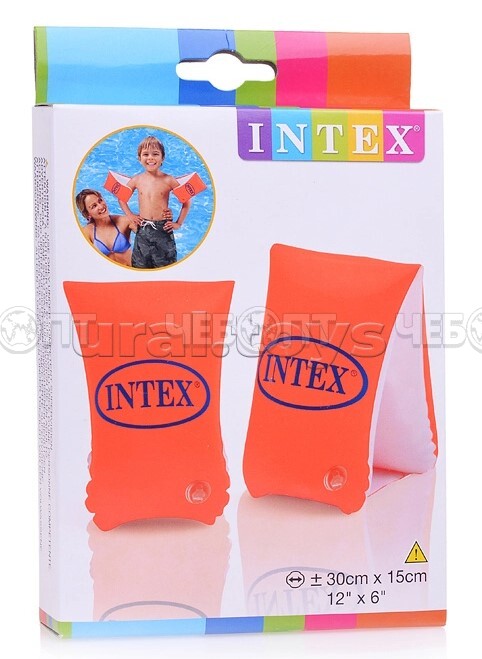 Нарукавники детские ДЕЛЮКС 30*15 см, возраст 6-12 лет арт. 58641 [36] INTEX. ЧЕБОПТ.