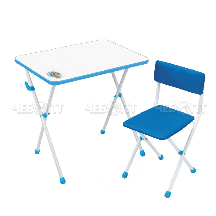 Комплект детской мебели складной стол 600*450*580 мм + складной стул арт. КНД1 [1] NIKA. ЧЕБОПТ.