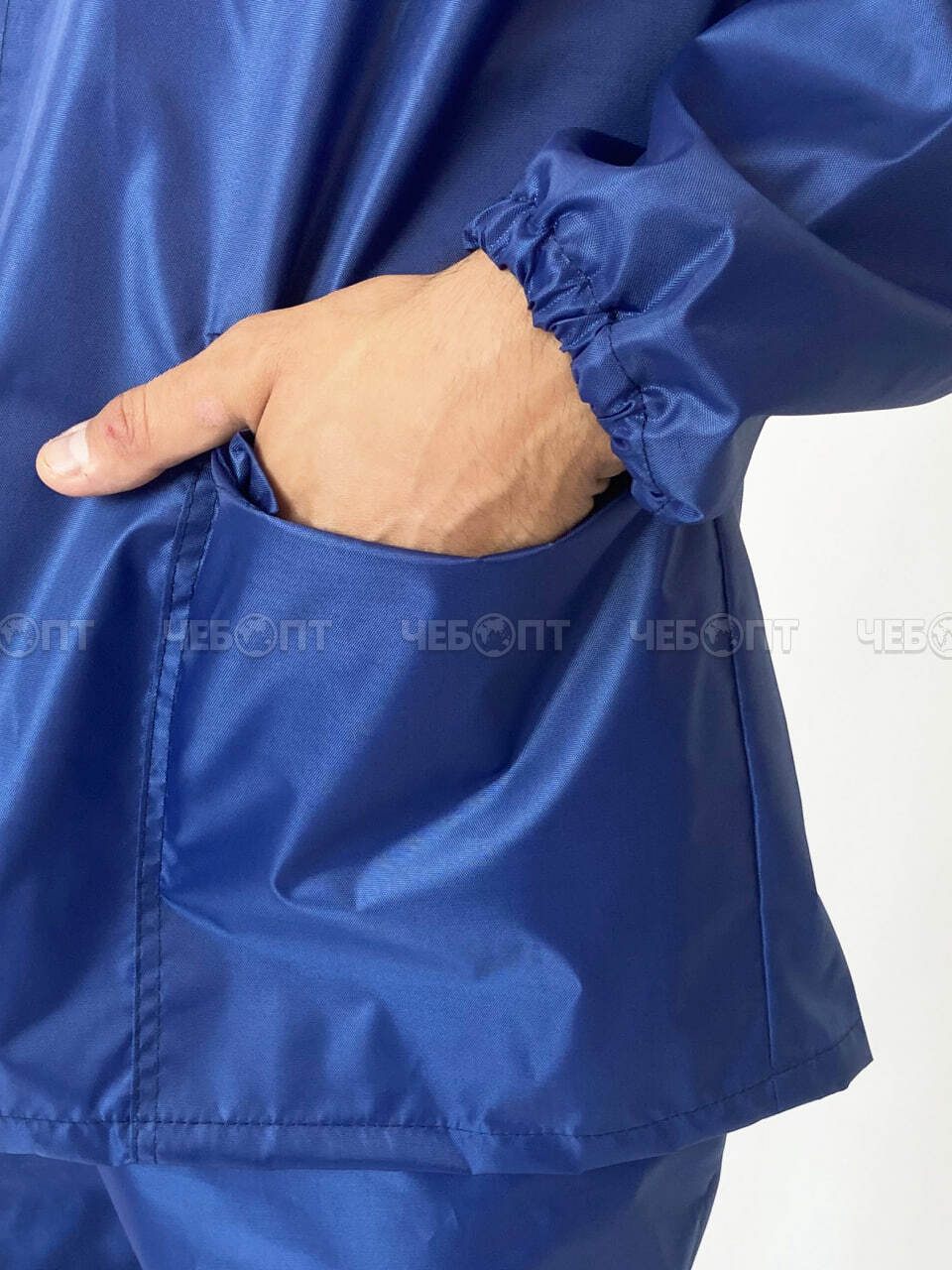 Костюм-дождевик (куртка, брюки),ЧЕБПРО,размер 48-50,100% полиэстер, Арт. ДожКостМуж/синий, МПС [15] СобПр. ЧЕБОПТ.