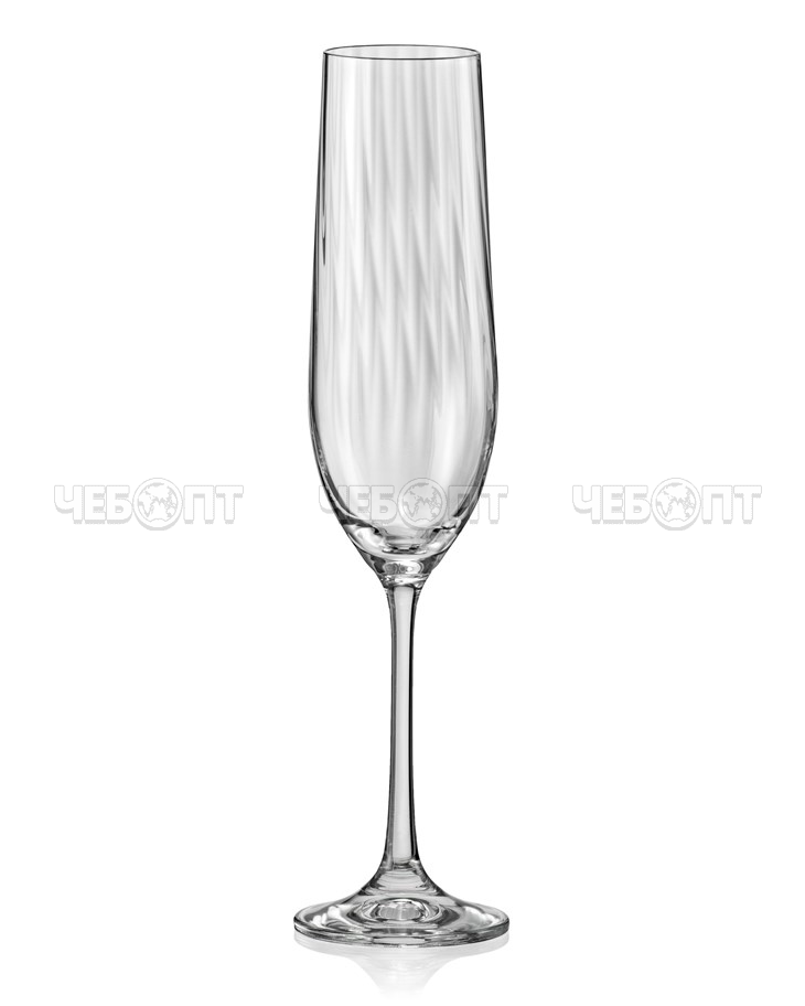 Бокал 190 мл для шампанского GILT EDGED YF821190 арт. 260189 $ [6/48] GOODSEE. ЧЕБОПТ.