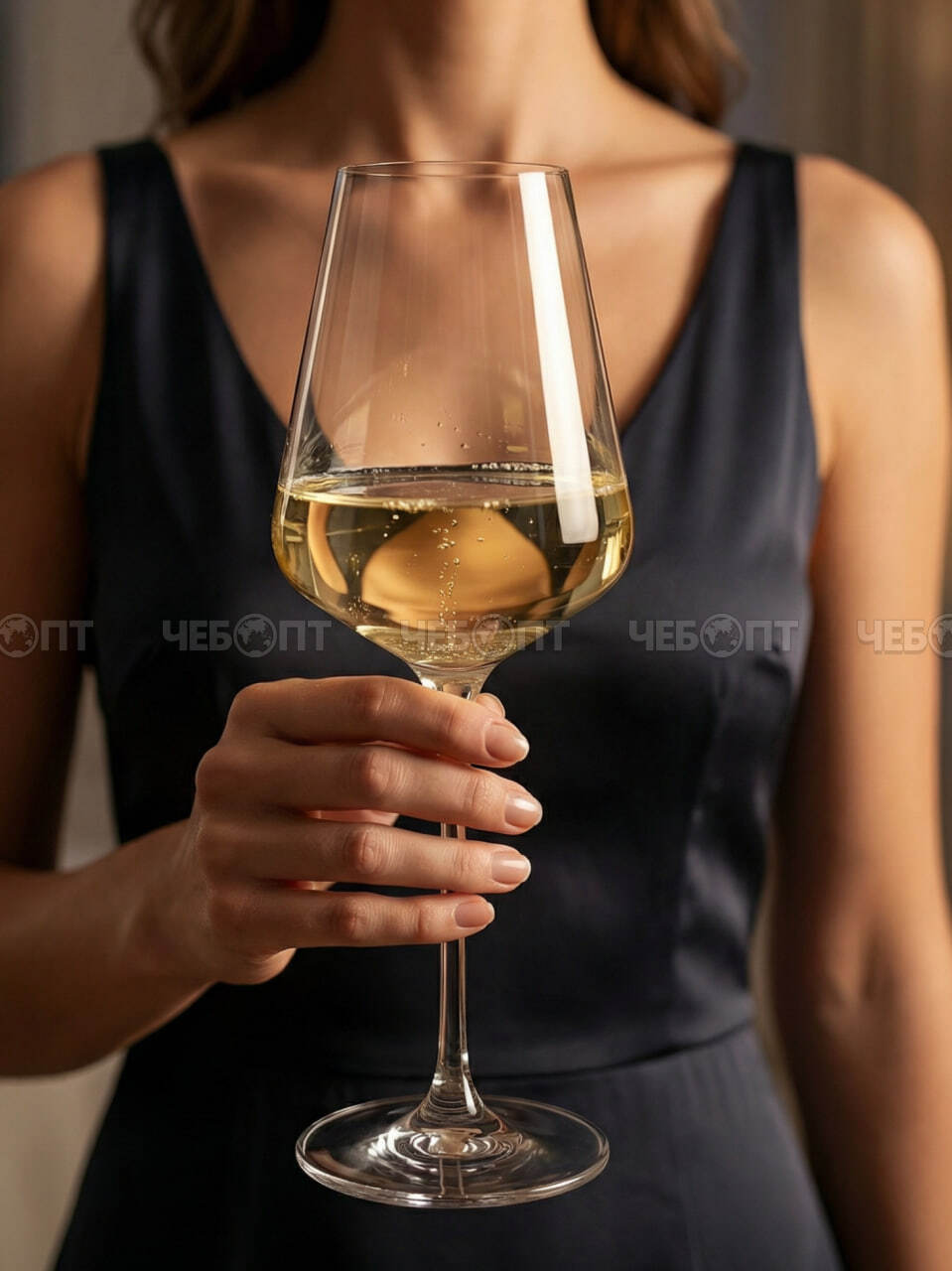 Бокал для вина 400 мл ATHENA, тонкостенное хрустальное стекло арт. 260190. $$ [6/48] GOODSEE. ЧЕБОПТ.
