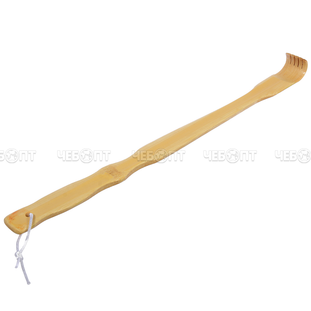 Чесалка (ручка) БАННЫЕ ШТУЧКИ для спины бамбуковая 48,5 см арт. 40164 [20] ЛИНКГРУПП. ЧЕБОПТ.