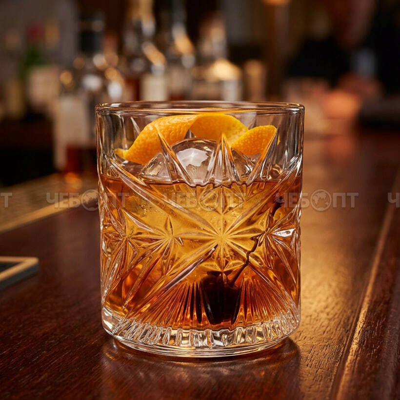 Стакан стеклянный 340 мл STAR арт. 260280 $ [6/48] GOODSEE. ЧЕБОПТ.