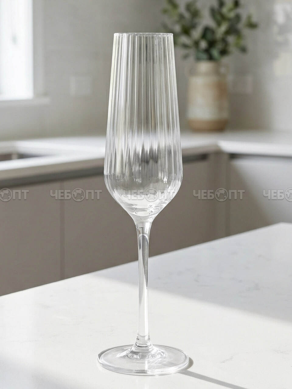 Бокал для шампанского 270 мл STUNNING, тонкостенное хрустальное стекло арт. 260232 $ [6/48] GOODSEE. ЧЕБОПТ.