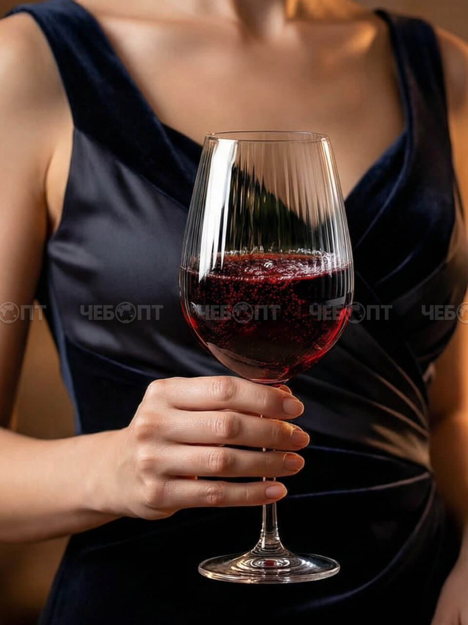 Бокал для вина 360 мл STUNNING, тонкостенное хрустальное стекло арт. 260277 $ [6/48] GOODSEE. ЧЕБОПТ.