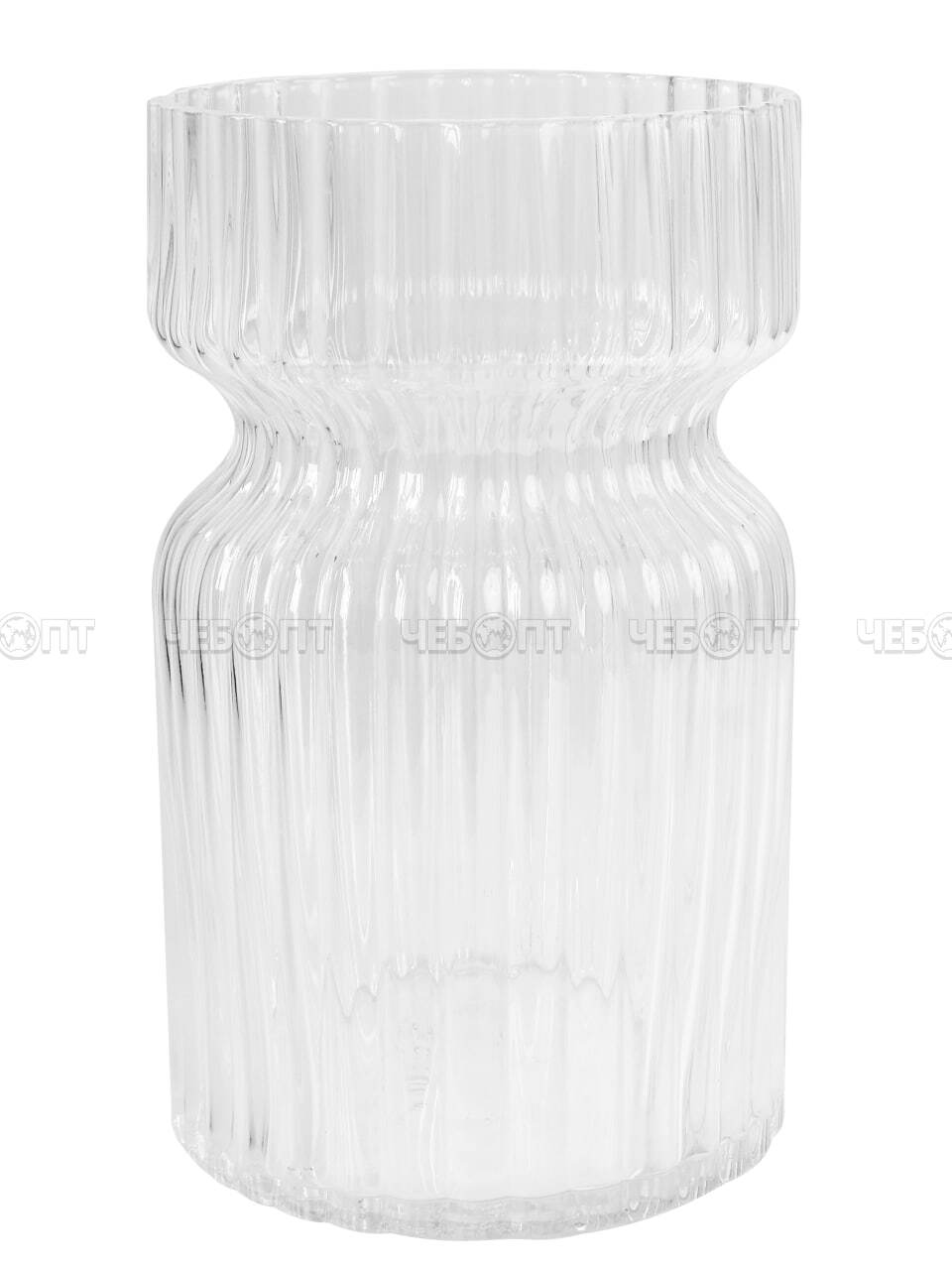 Ваза для цветов 115*185 мм CAMELIA ПРОЗРАЧНАЯ, стекло арт. 300555-CLEAR $ [24] GOODSEE. ЧЕБОПТ.