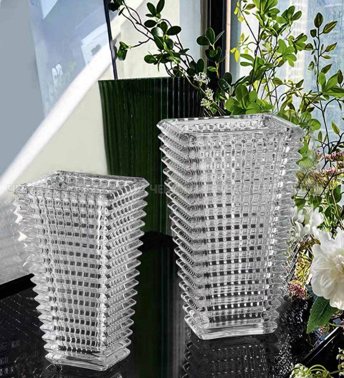 Ваза для цветов 135*225*85 мм BACCARAT ПРОЗРАЧНАЯ, стекло арт. 300561 $ [10] GOODSEE. ЧЕБОПТ.