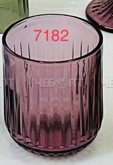 Стакан стеклянный 260 мл LEFARD, фиолетовый арт. 300564-PURPLE $ [6/48] GOODSEE. ЧЕБОПТ.