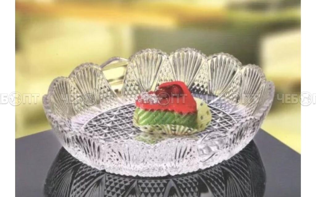 Салатник 20*16 см NEW CARAT овальный стекло арт. 301041W [36] ИРАН. ЧЕБОПТ.