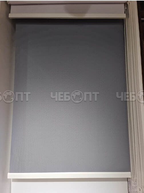 Шторы рулонные самоклеящиеся, размер 50*180 см, цвет СЕРЫЙ арт. 300149-GREY $ [12] GOODSEE. ЧЕБОПТ.